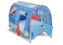 Delta Children Mickey Mouse Tent Bed Right Side View with Tent Open a2a