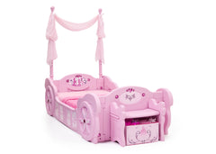 Delta Children Disney Princess Carriage Toddler-to-Twin Bed Right Side View a4a