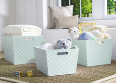 Delta Children Aqua Geo (444) Set of Three Deluxe Totes a1a
