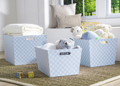 Delta Children Blue Geo (477) Set of Three Deluxe Totes b1b