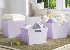 Delta Children Lavender Geo (532) Set of Three Deluxe Totes d1d