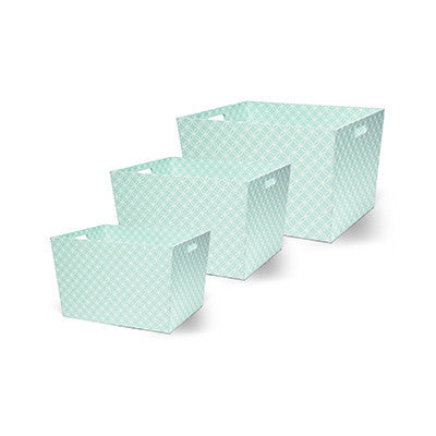 Delta Children Aqua Geo (444) Set of Three Deluxe Totes, Set View a2a