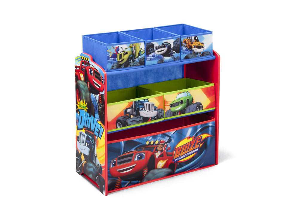 Delta Children Blaze and the Monster Machines Multi-Bin Toy Organizer, Right View