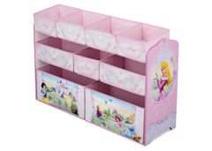 Delta Children Princess Deluxe Multi-Bin Toy Organizer Left Side View a2a