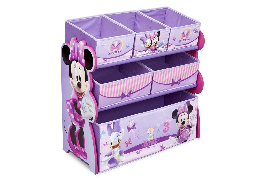 Delta Children Minnie Mouse Multi-Bin Toy Organizer Right Side View