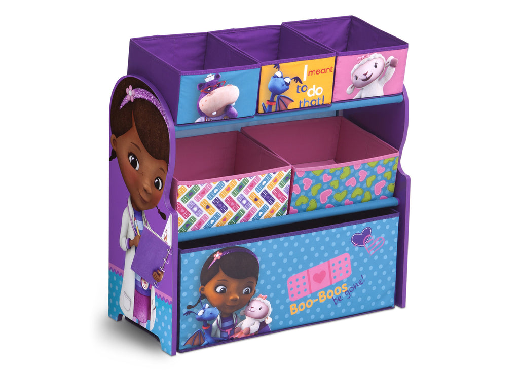Delta Children Doc McStuffins Multi-Bin Toy Organizer Right Side View