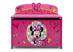Delta Children Minnie Deluxe Toy Box Front View a3a