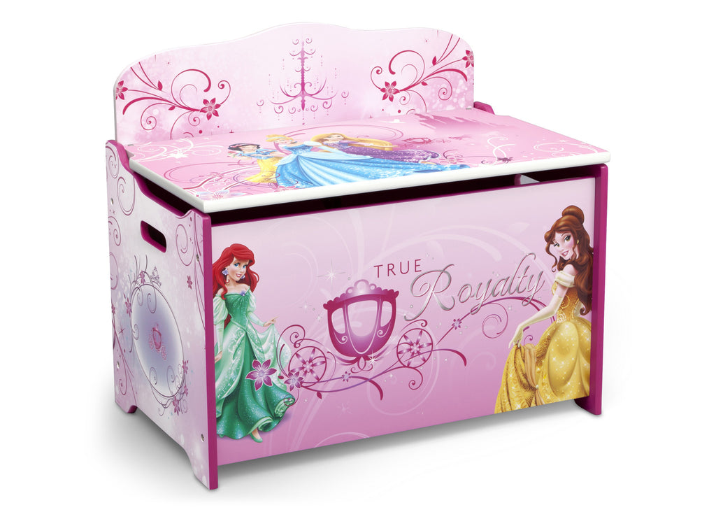 Delta Children Princess Deluxe Toy Box Right Side View a1a