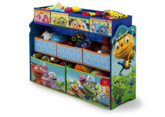 Delta Children Henry Hugglemonster Deluxe Multi-Bin Toy Organizer Left Side View a2a