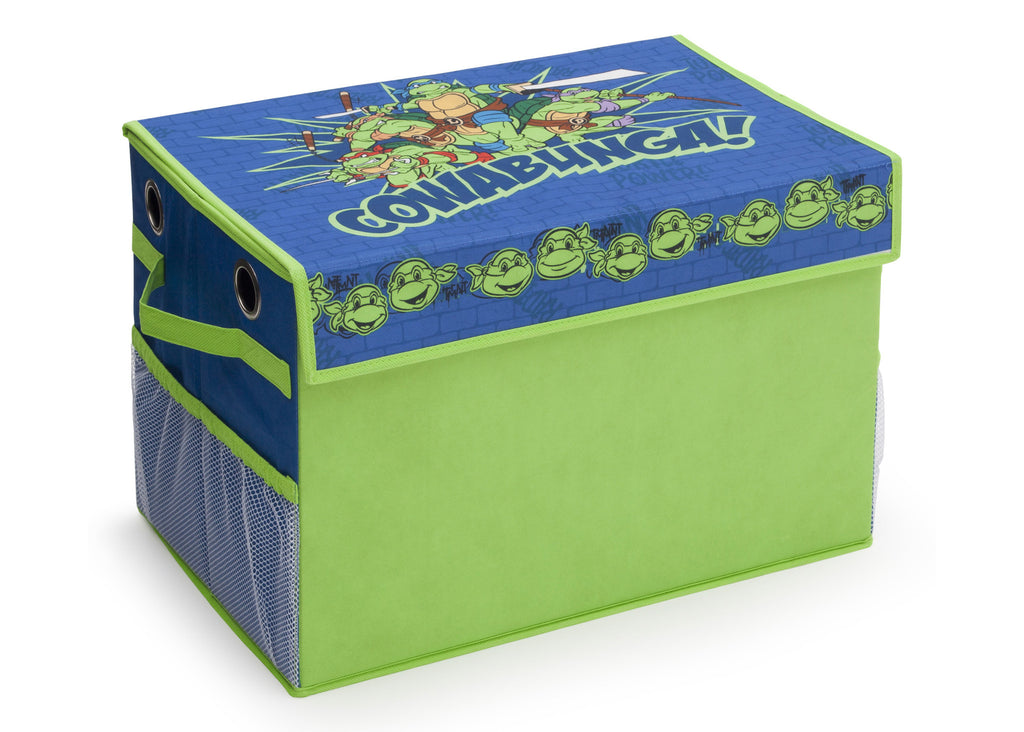 Delta Children Teenage Mutant Ninja Turtles Fabric Toy Box, Left View, Close a1a