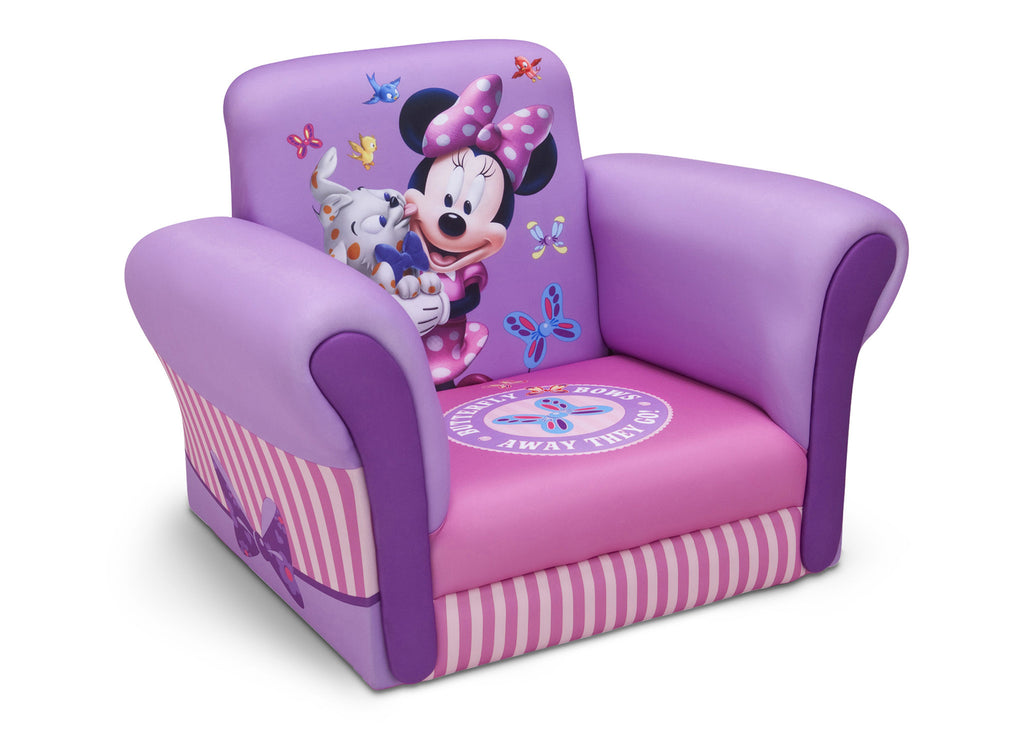 Delta Children Minnie Mouse Upholstered Chair Right Side View a1a