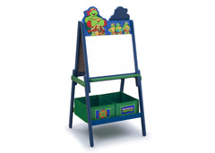 Delta Children Teenage Mutant Ninja Turtle Wooden Double Sided Activity Easel with Storage, Right view, Magnetic Dry-Erase Side a1a