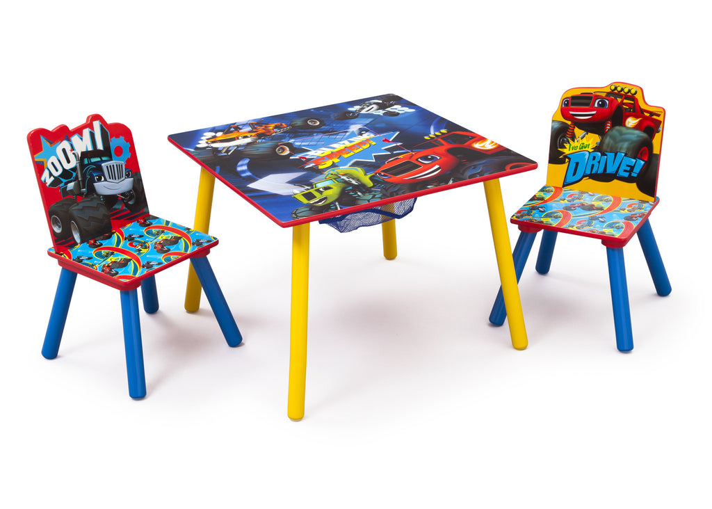 Delta Children Blaze and the Monster Machines Table and Chair Set, Right View