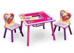 PAW Patrol, Skye & Everest Table and Chair Set with Storage, Right View with Props a2a