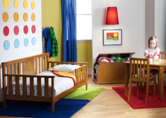 Delta Children Warm Honey (251) Solutions Toddler Daybed Side View b1b