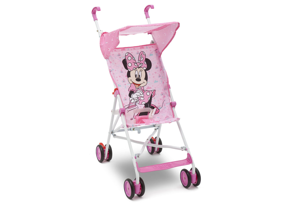 Delta Children Disney Minnie Mouse Umbrella Stroller, Side View a1a