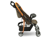 Delta Children Green Camo with Orange Accents (346) Full Right Side View, with Child Tray Tracks a3a