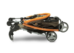 Delta Children Green Camo with Orange Accents (346) CX Rider Flat-Fold Stroller, Storage Option a6a