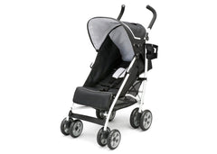 Delta Children Black (019) LX Stroller Left Side View a2a