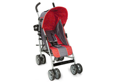Delta Children Grey & Red (026) LX Stroller Right Side View b1b