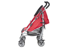 Delta Children Red (609) Ultimate Convenience Stroller, Full Left Side View c2c