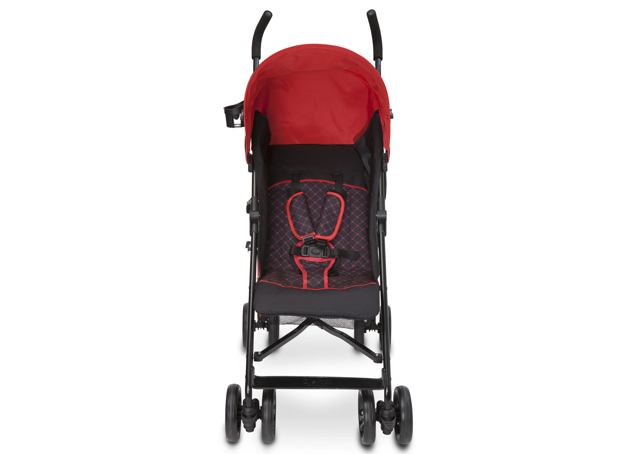 Black and red stroller on sale