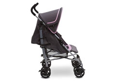 Delta Children Pink & Grey (697) Ultimate Stroller, Style-2 Full Right Side View b2b