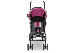 Delta Children J is for Jeep Brand Scout Stroller Berry Patch (659) Front View, with Canopy b3b