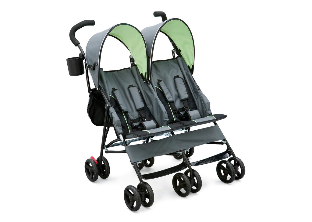 Delta Children Lime & Grey (013) LX Side by Side Stroller b1b