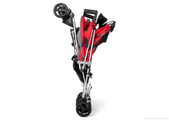 Simmons Kids Red Tour LX Side by Side Stroller, Red (623) Folded a3a