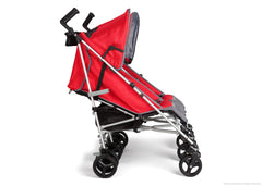 Simmons Kids Red Tour LX Side by Side Stroller, Red (623) Full Left Side View a2a