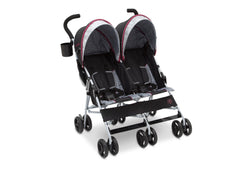 Delta J is for Jeep Brand Scout Double Stroller Lunar Burgundy (981), Right View b1b