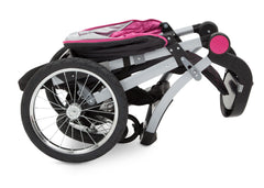 Delta Children J is for Jeep Brand Trek Pink Tonal (656) Cross Country All Terrain Jogging Stroller Folded c5c