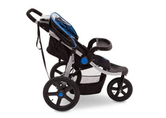 Delta Children Tracks (439) J is for Jeep Brand Adventure All Terrain Jogger Stroller Full Right Side View, with Child Tray Tracks a4a
