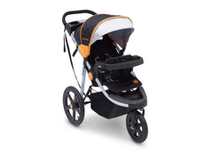 Delta Children Galaxy (850) J is for Jeep Brand Adventure All Terrain Jogger Stroller Right Side View, with Canopy, Child Tray Tracks and Sun Visor c2c