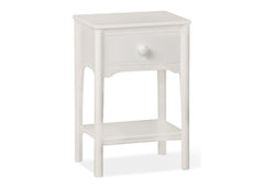 Delta Children White (100) Solutions Nightstand Side View a2a