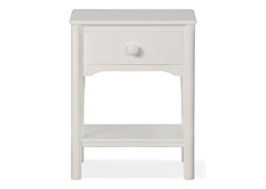 Delta Children White (100) Solutions Nightstand Front View a1a