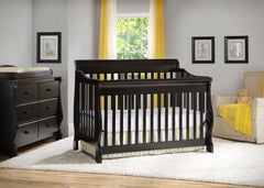 Delta Children Black (001) Canton 4-in-1 Crib in Setting a1a