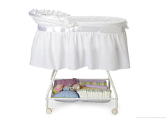 Delta Children Classic White (105) Classic Sweet Beginnings Bassinet Canopy Option a2a
