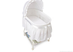 Delta Children Classic White (105) Classic Sweet Beginnings Bassinet Above View a3a
