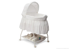 Delta Children Turtle Dove (113) Deluxe Sweet Beginnings Bassinet, Side View a1a