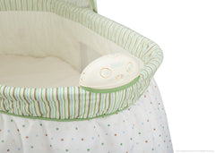 Delta Children Scarborough White (110) Ultimate Sweet Beginnings Bassinet, Electronic Music Module Detail h4h