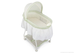 Delta Children Scarborough White (110) Ultimate Sweet Beginnings Bassinet, Above View h3h