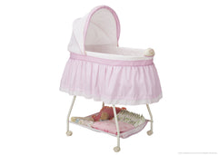 Delta Children Sweetest Girl (681) Ultimate Sweet Beginnings Bassinet, Side View g1g