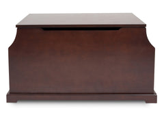 Delta Children Black Cherry Espresso (607) Wood Toy Box Front View c3c