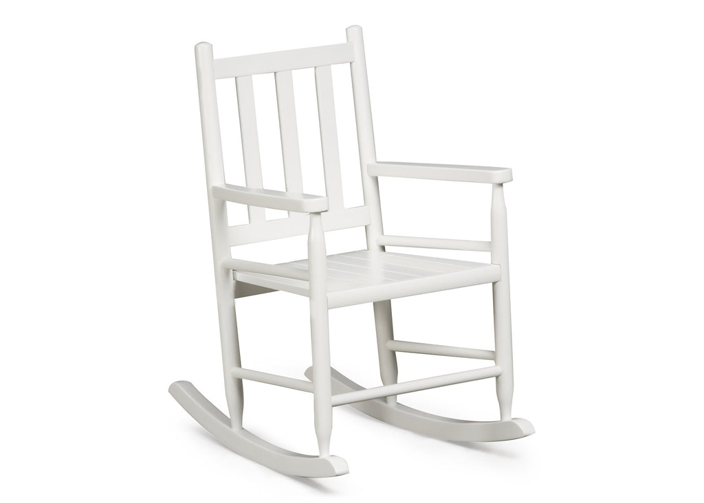 Delta Children White (100) Solutions Rocking Chair Right View a1a