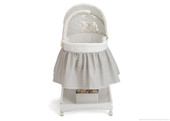 Delta Children Silver Lining (056) Smooth Glide Bassinet Front View a2a