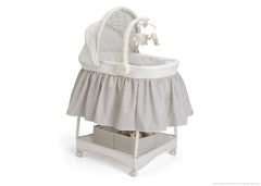 Delta Children Silver Lining (056) Smooth Glide Bassinet Right View a1a