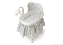 Delta Children Silver Lining (056) Smooth Glide Bassinet Left View a4a