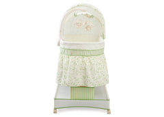 Delta Children Scarborough White (110) Smooth Glide Bassinet Front View b2b